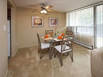 Model suite dining area